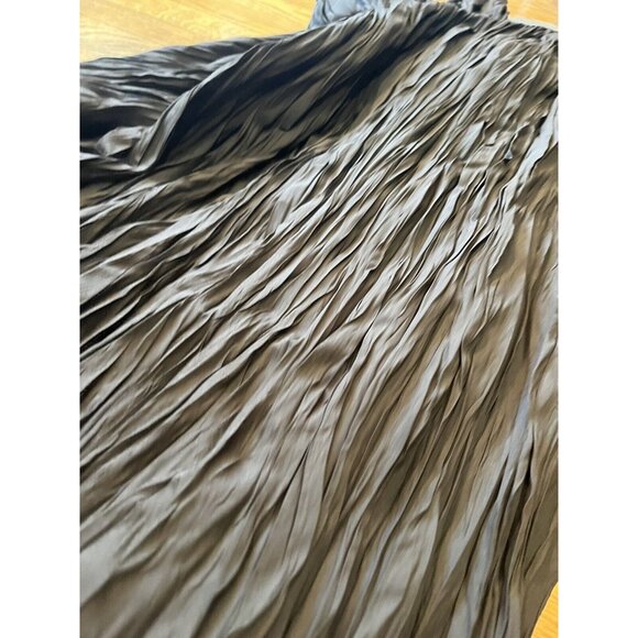 Svilu Halter Recycled Bow Back Size 8 Black Frilly Dress Newlife Polyester NWT - Picture 5 of 16